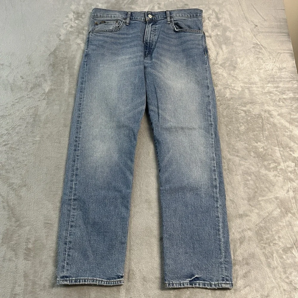 Polo Ralph Lauren Thompson Relaxed Jeans Mens 34x30 Blue Denim Straight Leg